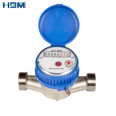 China Single stainless steel jet water meter dn15-25mm stainless steel body for sale