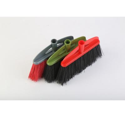 China Daily necessities wholesale high quality plastic black red household soft cleaning plastic broom broom for sale