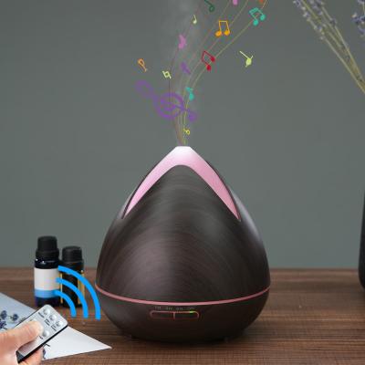 China Most Popular Function of Amazon Newest LED Speaker Aroma Essential Oil Diffuser Fragrance Oil Humidifier with Remote Control for sale