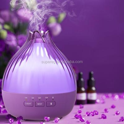 China 2021 New Fashion Hotel Ultrasonic Cool Mist Essential Oil Aromatherapy Diffuser With Music Speaker for sale