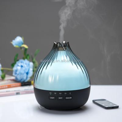 China Hotel OEM Ultrasonic Humidifier 350ML Aroma Diffuser with Wireless Speaker Stereo Sound and Remote Control Function for sale