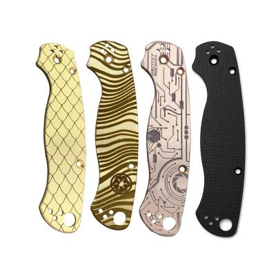 China Outdoor Gear Raising Knife Camping Custom Scales For PM2 Spyderco Para 2 EDC Knife Scales Pocket Knife Times for sale