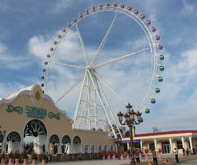 China Metal Wonder Wheel 42m Ferris Wheel Outdoor Amusement Park Ride for sale