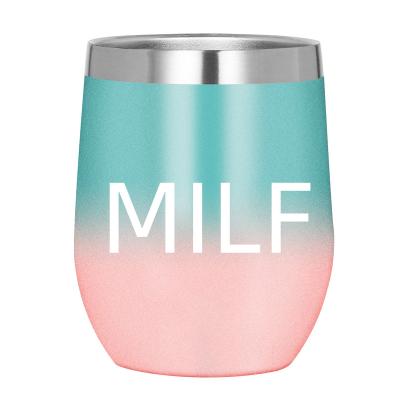 China Viable Color Changing Reusable Travel Coffee Mug Sippy Cup Stainless Steel Wine Tumbler for sale