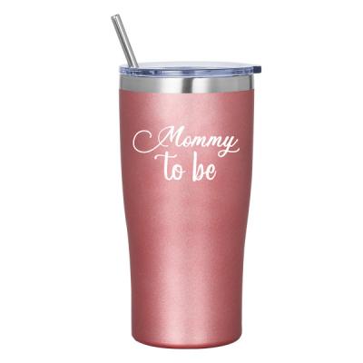 China Sustainable Cute Reusable Stainless Steel 20oz Bubble Tea Empty Tumbler Cups With Lids for sale