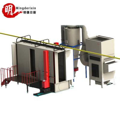 China Automatic Powder Coating Quick Color Change Powder Coating Spray Booth for sale