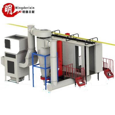 China Automatic Powder Coating Fast Change Color Powder Coating Spray Booth With CE for sale