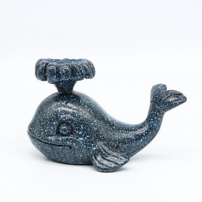 China High Quality Europe Lucky Feng Shui Healing Holder Blue Whale Sphere Holder For Sale for sale