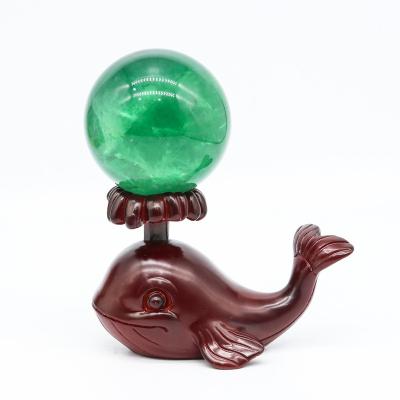 China Europe Wonderful Wholesale Spiritual Popular Whale Sphere Polished Red Stand For Home Decoration for sale