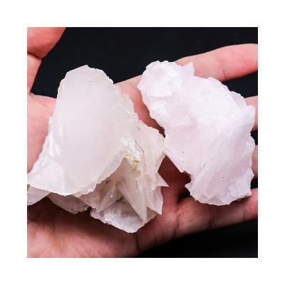 China Wholesale Natural Calcite Group Specimen From Europe Crystal Healing Stones Raw Pink for sale