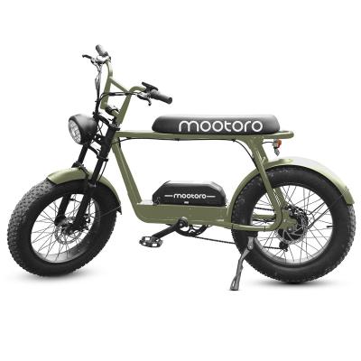 China Mootoro steel 20 inch fat tire super fast electric bike for mountain offroad riding for sale