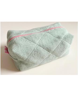 China Daily Toweling Pouch Toweling Bag Toweling Sponge Towel Clutch Makeup Storage Bags For Women for sale