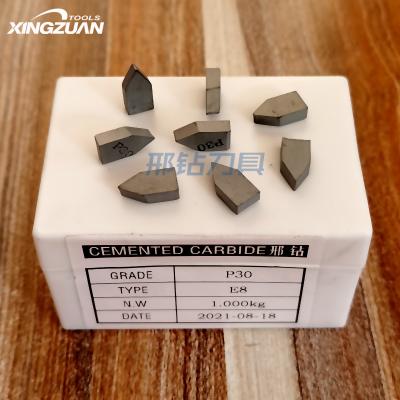 China Customed Sharp M30 H20 Welding H10 E8 E10 Zhuzhou YW1 E12 E16 Tungsten Carbide Cutting Tips Welded Tool Inserts YW2 E20 Carbide Spinning Welding Insert for sale