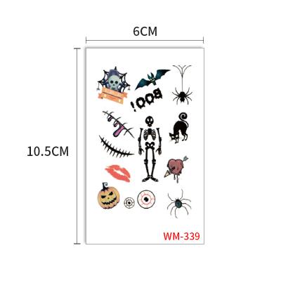 China Small Size Temporary Stock Grade Halloween Style Temporary Tattoo for sale