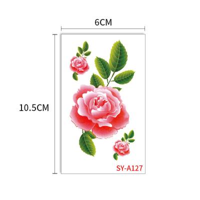 China Temporary Traditional Large Flower Tattoo Sticker Women Temporary Tatto Sticker for sale