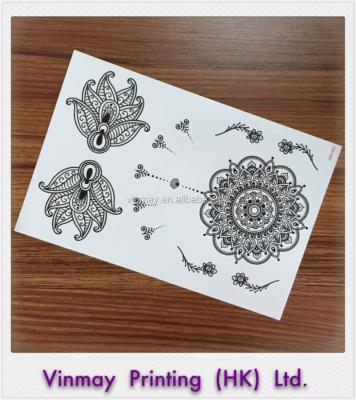 China Trendy Water Proof Henna Temporary Tattoo Sticker for sale