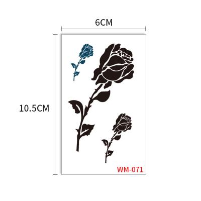 China Temporary Traditional Flowers Water Proof Temporary Tattoo Sticker for sale