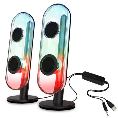 China NEW Sound MAGIC Yes 2022 RGB RGB COLOR USB 2.0 RGB Gaming Wired Speaker for sale