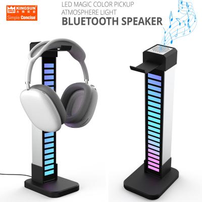 China Colorful LED Light Up 2022 NEW COLOR LED PICKUP MAGIC ATMOSPHERE LIGHTWEIGHT Wireless Speaker AND EARPHONE HOLDER for sale