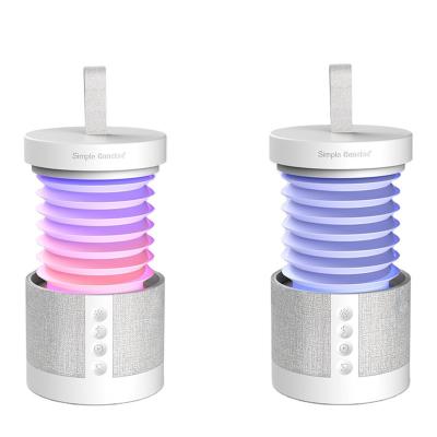 China LED 2022 New RGB Flashing Light Portable Wireless Speakers With Colorful Led Light RGB Outdoor Wireless Speakers for sale