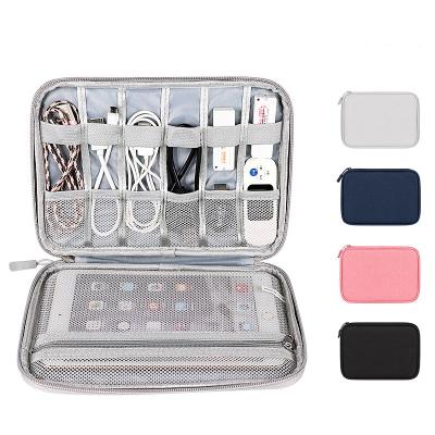 China Folding Portable Flat Digital Usb Charging Cable Organizer Travel Electronics Accessories Storage Bag for sale