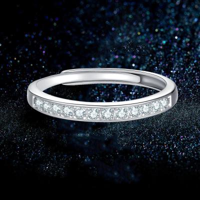 China New Fashion Romantic 925 Sterling Silver Bling Diamond Ring For Women for sale