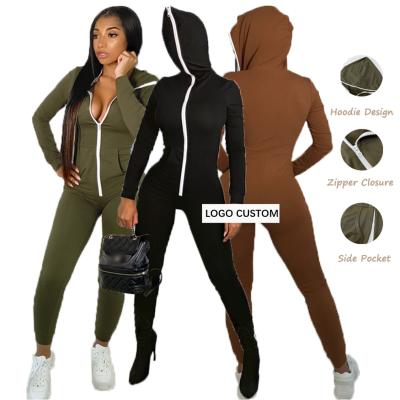 China Breathable Custom Logo Women Sweatpants And Hoodie Set Tracksuits Two Piece Sweatshirt Sets For Women for sale