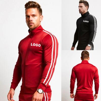 China Wholesale Breathable Fitness Sports Suits Custom Tracksuits Sweater Pants Two Piece Set Soccer Tracksuit For Men for sale