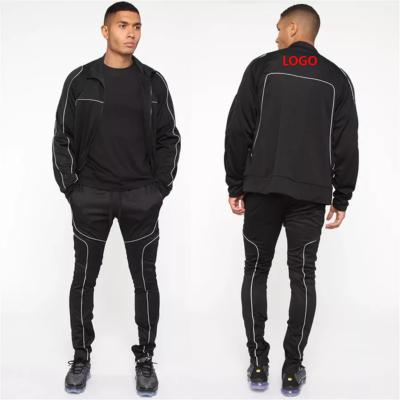 China Men's Sportswear Suit Full-Body Reflective Brand Fitness Outwear Training Clothes Men Sweat Suits 2 Pieces for sale