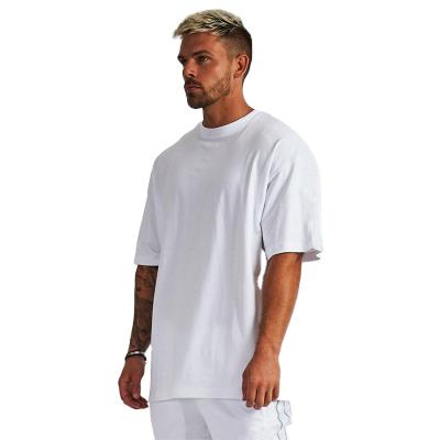 China Anti-Wrinkle Logo Cotton Plain Tshirts For Custom Printing Oversized White T-shirts Mens T-shirts for sale