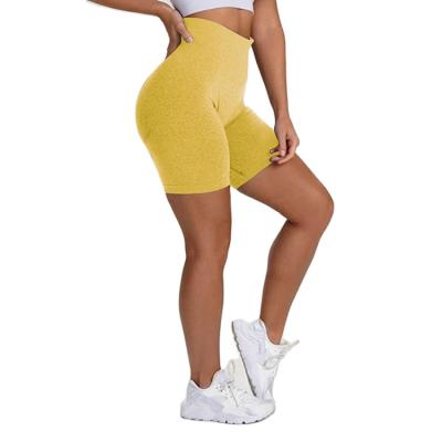 China High Quality Women's Breathable Yoga Shorts Solid Color Seamless Workout Running Sports Shorts Gym Yoga Leggings Short for sale