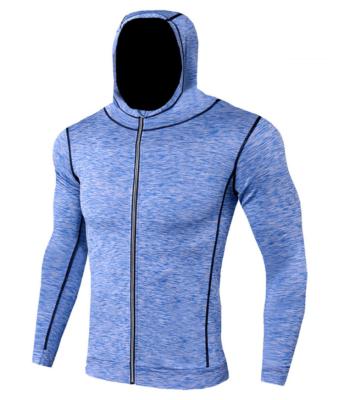 China Newest Zipper Breathable Pocket Hoodie Outdoor Sports Wear Reflect Breathable Coat Running Jacket For Man for sale