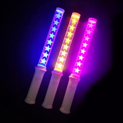 China ABS+ACRYLICE custom 35CM led light acrylic sticks led light stick concert glow stick for sale