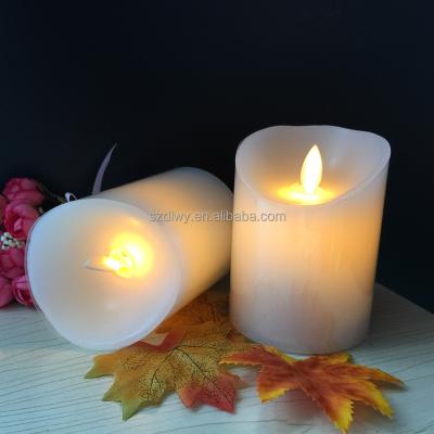 China China Wholesale Remote Control Instant Flameless Candle Flameless Wick Colorful Moving Wax LED Candle for sale