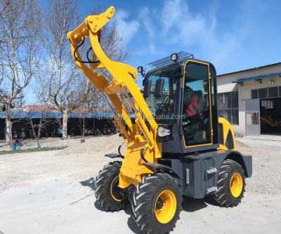 China Farm Machinery Repair Shops ZL08F Mini Wheel Loader With Bucket Farm Tractor 0.8 Ton Radlader for sale