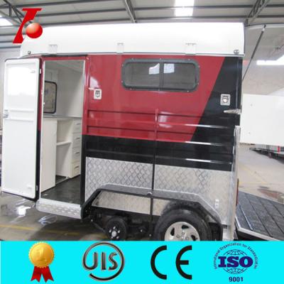 China High quality luxury double horse trailer,2 horse trailer,trailer for horse for sale