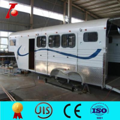 China Luxury gooseneck horse trailer,China manufacturer gooseneck horse trailer with living area for sale