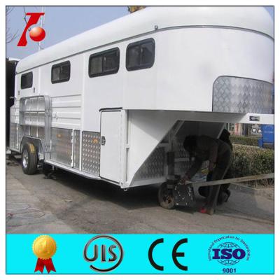 China Gooseneck horse trailer for 3 horse for sale