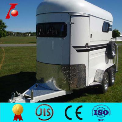 China Custom2 horse camping,straight horse trailer for sale