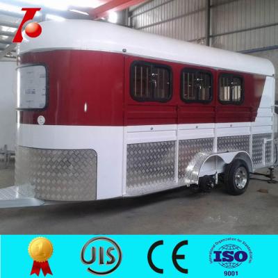 China 3 horse angle float,deluxe style horse float for sale