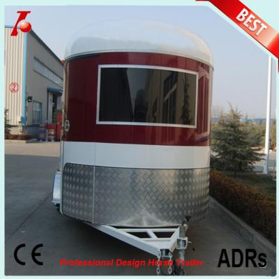 China Chinese two horse trailer for sale,2 horse angle load trailer manufacturer for sale