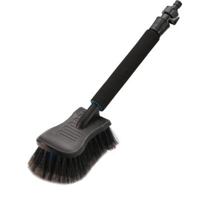 China Soft Plastic+pvc bristle on/off switch water flow-thru car wash brush for sale