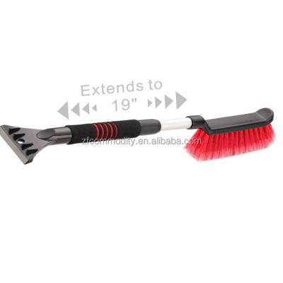 China Hot Selling Auto Cars Telescoping Heavy Duty And Detachable Ice Scraper 74cm Snow Winter Wash Cleaning Tool Car Snow Brush ZF2011 for sale