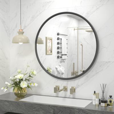 China high clear reflection & No Deformations Large Rectangular Glass Bathroom Decor Silver Mirror With Decorative Frame Metal Frame Wall Mounted Mirror For Living Room for sale