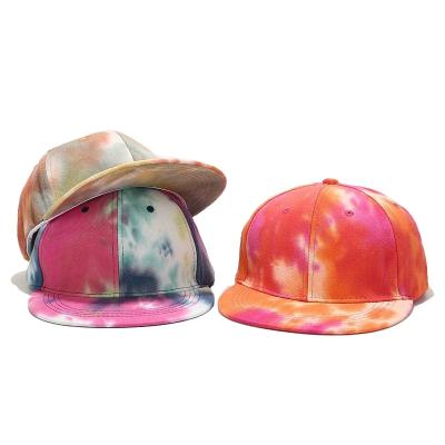 China breathable & INS waterproof tie-dye hip-hop hat men's and women's fashion hip-hop hat Gunwale baseball caps for sale