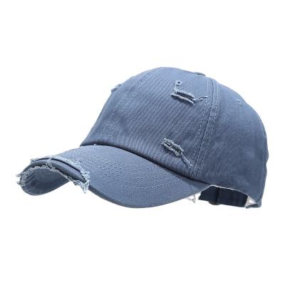 China breathable & Wholesale new fashionable ripped hats retro hat men's and women's style baseball cap sports waterproof for sale