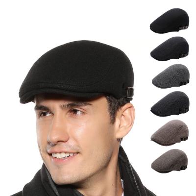 China Luxury Custom Unisex Wool Felt Beret Ivy Hat Classic Newsboy Hat Newsboy Hat For Spring Autumn Winter for sale