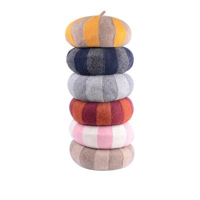 China Fashion\comfortable wild berets\durable wool hat Mushroom Cap autumn and winter women's hat fashion colorimetric temperament wool berets for sale