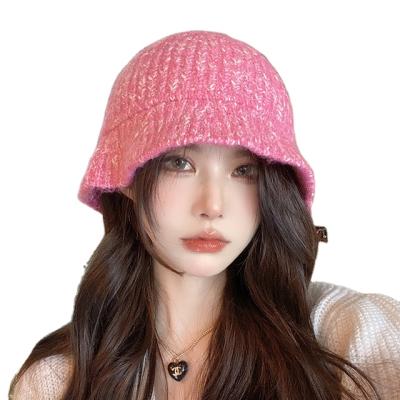 China Fashion \ New Comfortable \ Durable Female Autumn And Winter Knitted Fisherman Hat Outdoor Warm Panama Japanese Cute Bucket Hat for sale