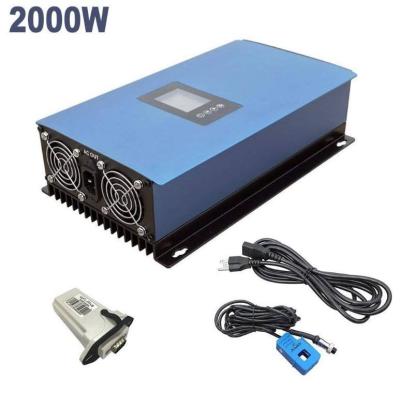 China On-Grid Solar System 2000W MPPT Wind Power Grid Tie Inverter Discharge Charge Controller LCD Display AC45V-90V for 3 Phase Wind Turbine Solar Inverter for sale